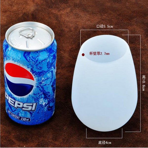Food Grade Clear Silicone Any Beverage Glasses
