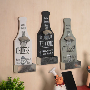 Retro Wall Mounted Beer Shaped Bottle Opener