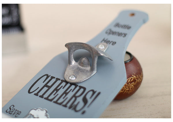 Retro Wall Mounted Beer Shaped Bottle Opener