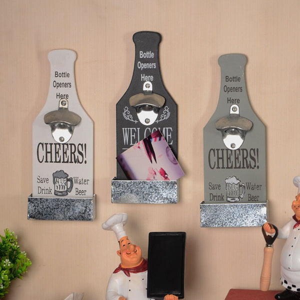 Retro Wall Mounted Beer Shaped Bottle Opener