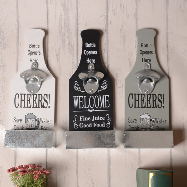 Retro Wall Mounted Beer Shaped Bottle Opener