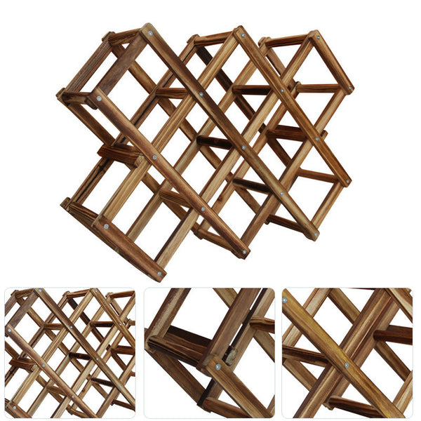 Foldable Wooden Wine Rack