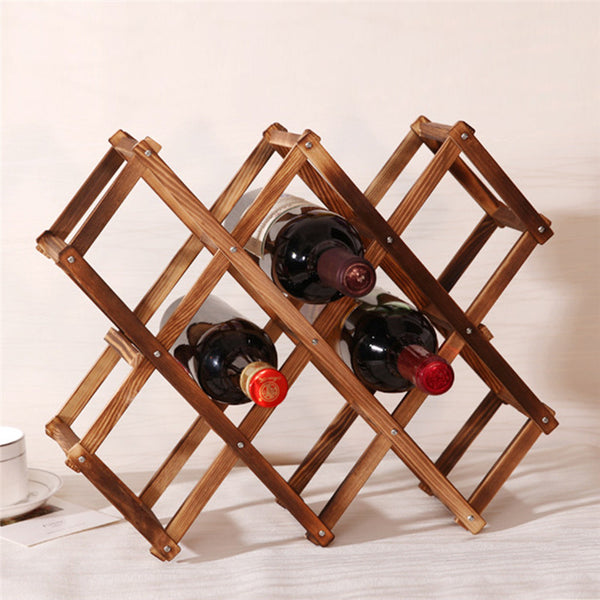 Foldable Wooden Wine Rack