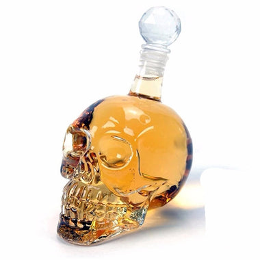 Crystal Skull Head Bottle Decanter