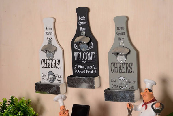 Retro Wall Mounted Beer Shaped Bottle Opener